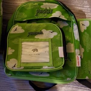 Child's backpack and sleeper bag